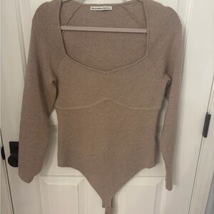 Abercrombie & Fitch Brown Bodysuit